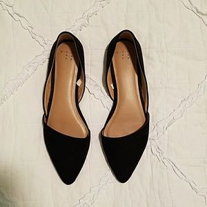 Black Suede Flats